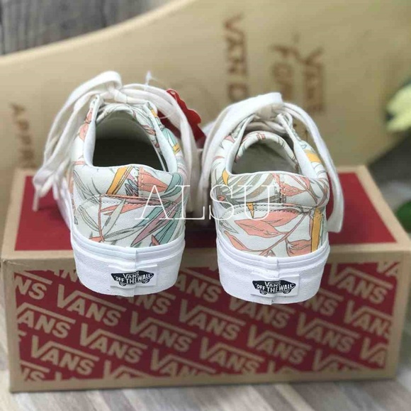 NWT VANS Old Skool California Floral Cream Kid’s - Picture 6 of 7